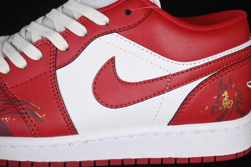 All categories Air Jordan Jordan series basketball shoes Air Jordan 1 Low Air Jordan 1 Low AJ1 Joe 1 Year of the Horse limited edition low-bang cultural casual sneakers 553558-166